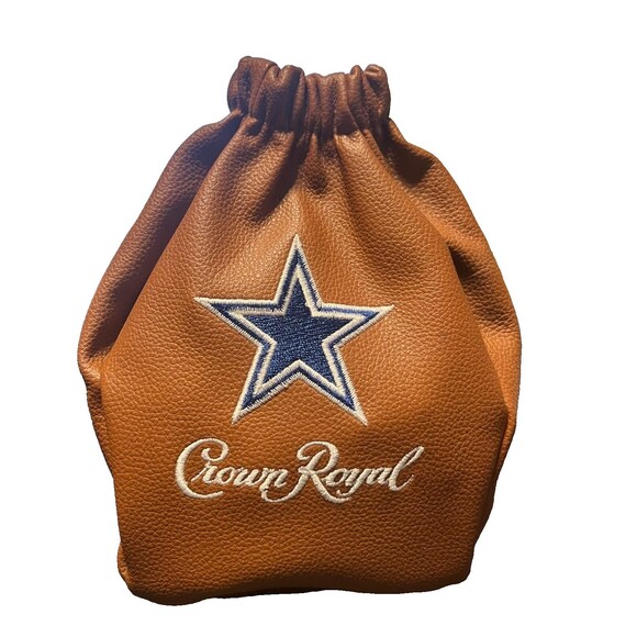 Crown Royal Dallas Cowboys Limited Edition Game Day Faux Leather Koozie - Picture 1 of 3